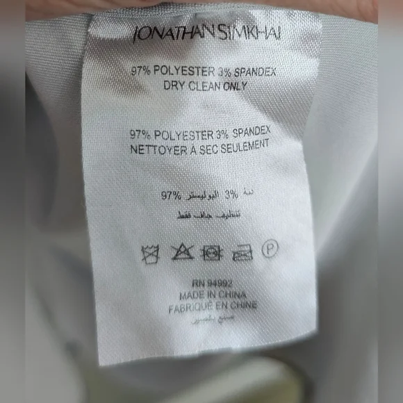 JONATHAN SIMKHAI Women's Watercolor Sleeveless Cowl-Neck Nellie Slip Dress, 10 - Picture 12 of 14